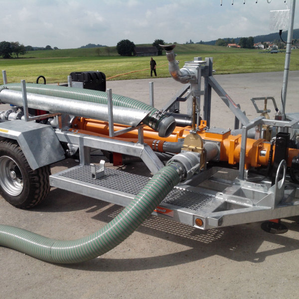 Pumpe zur Gülleverschlauchung